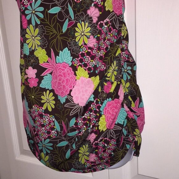 Motherhood Maternity Floral 2 Piece Tankini Swimsuit Size Medium - Picture 3 of 12